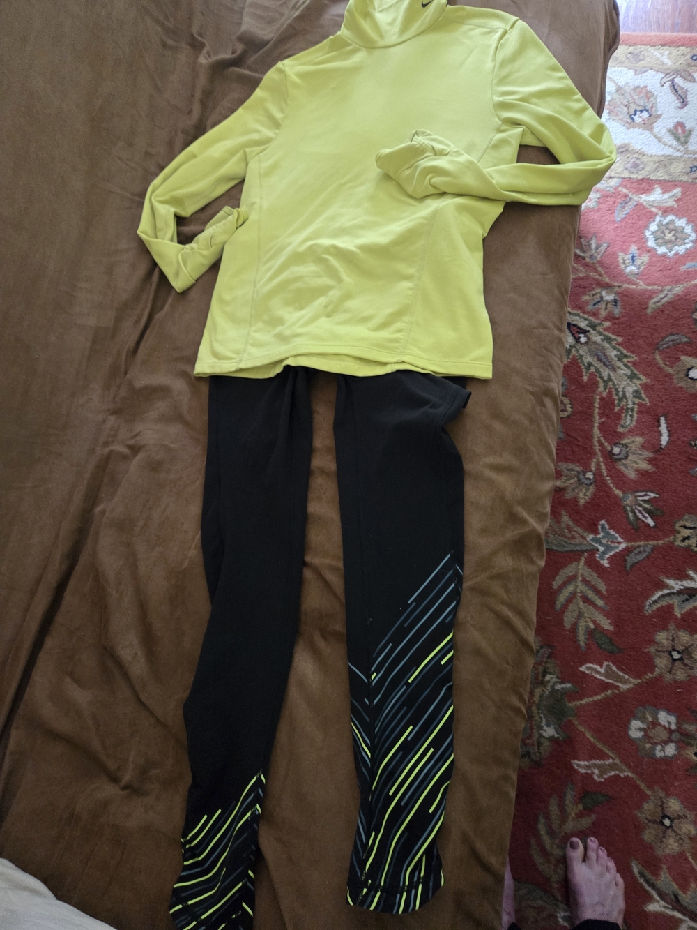 Nike Women’s Pullover Paired With Nee Balance Workout Pants